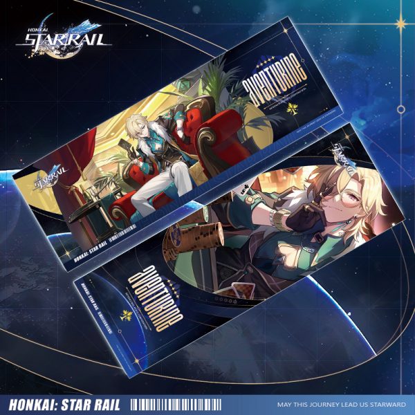 Закладки Голографические "Honkai Impact" Авантюрин