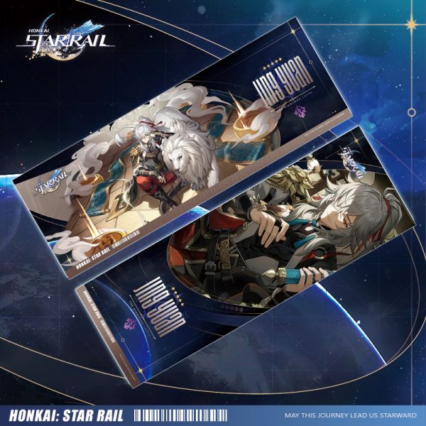 Закладки Голографические "Honkai Impact" Цзинь Юань