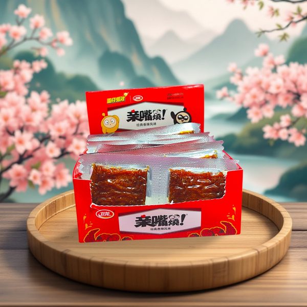 Соевые кусочки KISSBURN в индивидуальной упаковке со вкусом тушеной говядины с остринкой 24гр 20шт уп