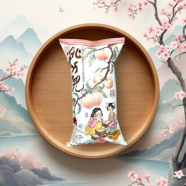 Tao Qiaoer Шоколадные вафли со вкусом персика 35г